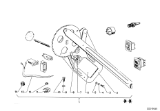 Механизм перемещения стекла двери Пд