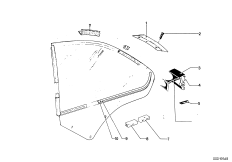 Боковое стекло неподвижное