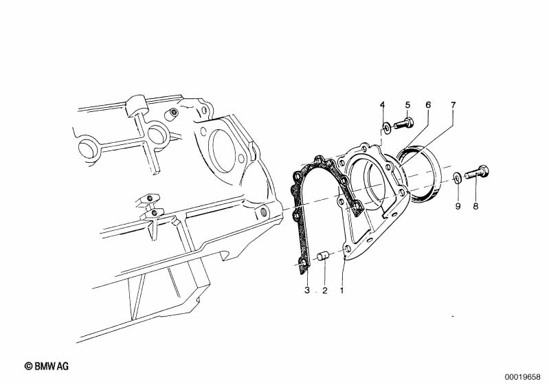 M10/M20 крышка блока задняя
