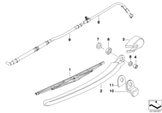 Детали очистителя заднего стекла