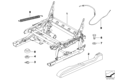 Сиденье Пд направляющая сиденья