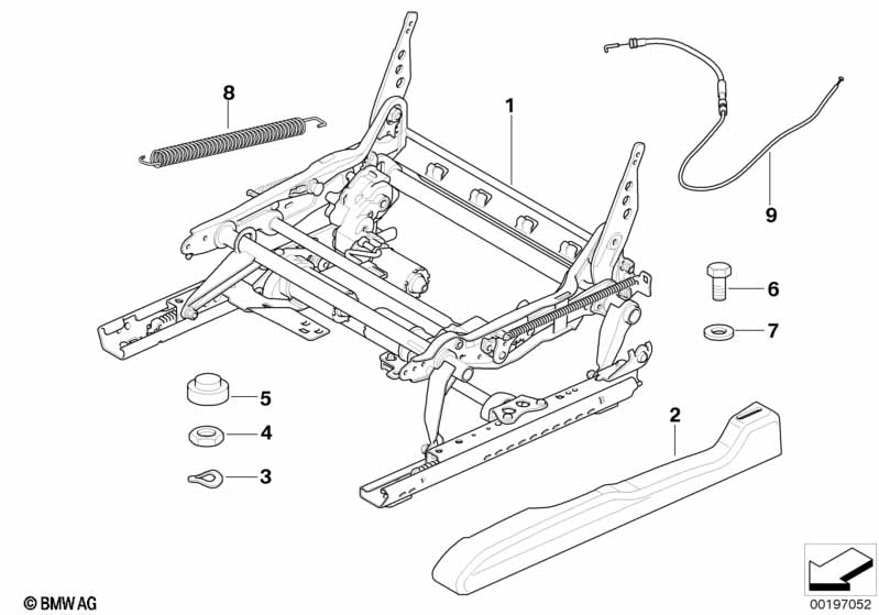 Сиденье Пд направляющая сиденья