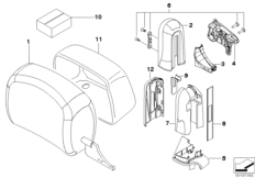 Подголовник переднего сиденья