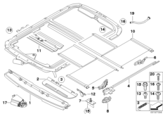 Детали люка с подъемно-сдвижной крышкой