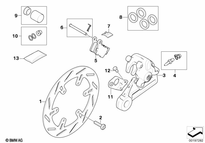 Тормозной механизм заднего колеса