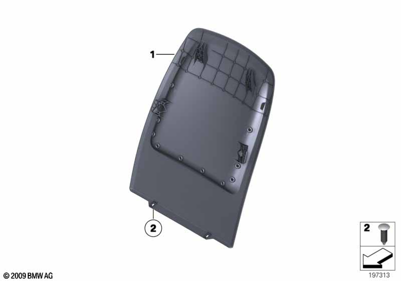 Сиденье Пд-каркас спинки/задняя панель