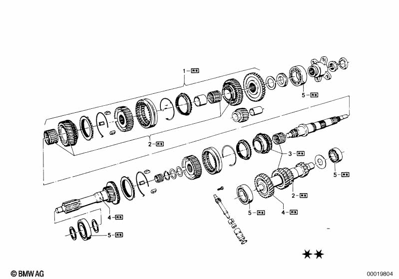 Getrag 242 Детали бл.шестер./ремкомпл.