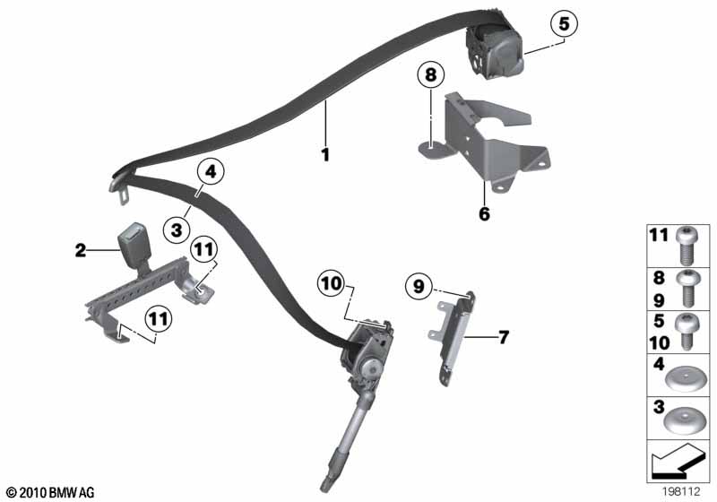 Rear seat belt business