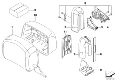 Подголовник переднего сиденья