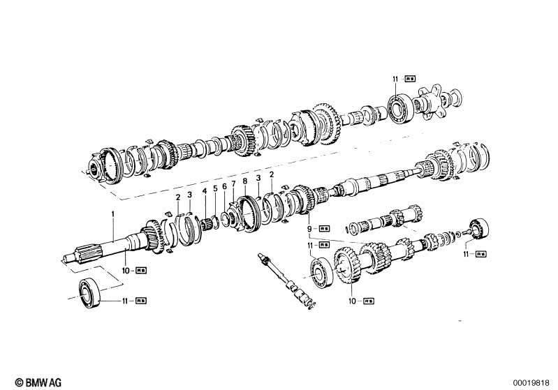 Getrag 235 Детали бл.шестер./ремкомпл.