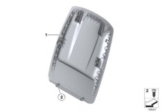 Сиденье Пд-каркас спинки/задняя панель