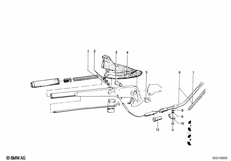 Стояночный тормоз/управление