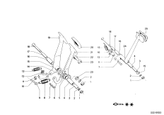 Опорный кронштейн педали/педаль сцепл.