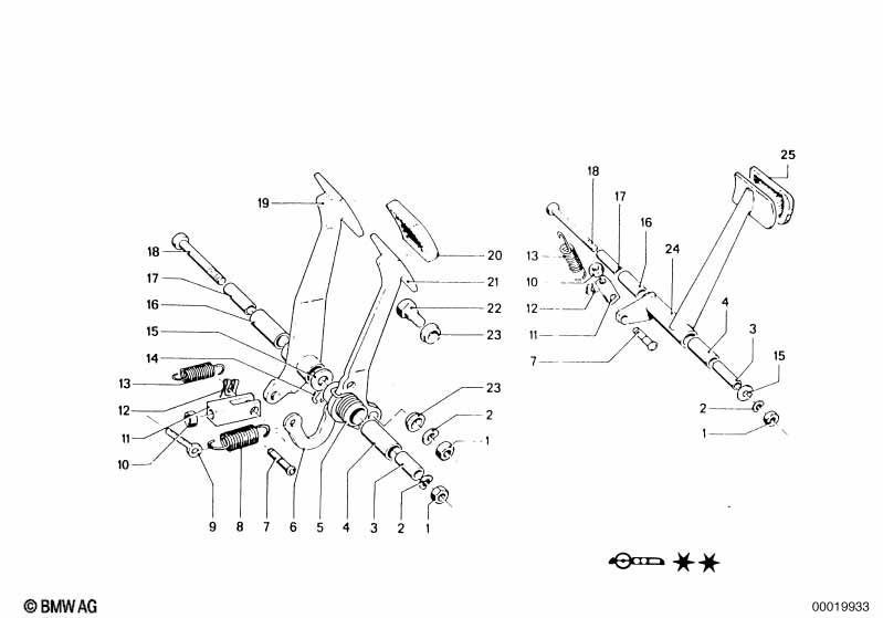 Опорный кронштейн педали/педаль сцепл.