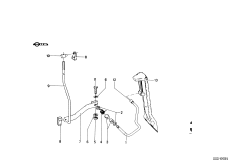 Привод педали акселератора/рычаги и тяги