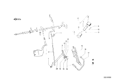 Привод педали акселератора/рычаги и тяги
