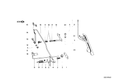 Привод педали акселератора/рычаги и тяги