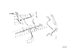 Привод педали акселератора/рычаги и тяги