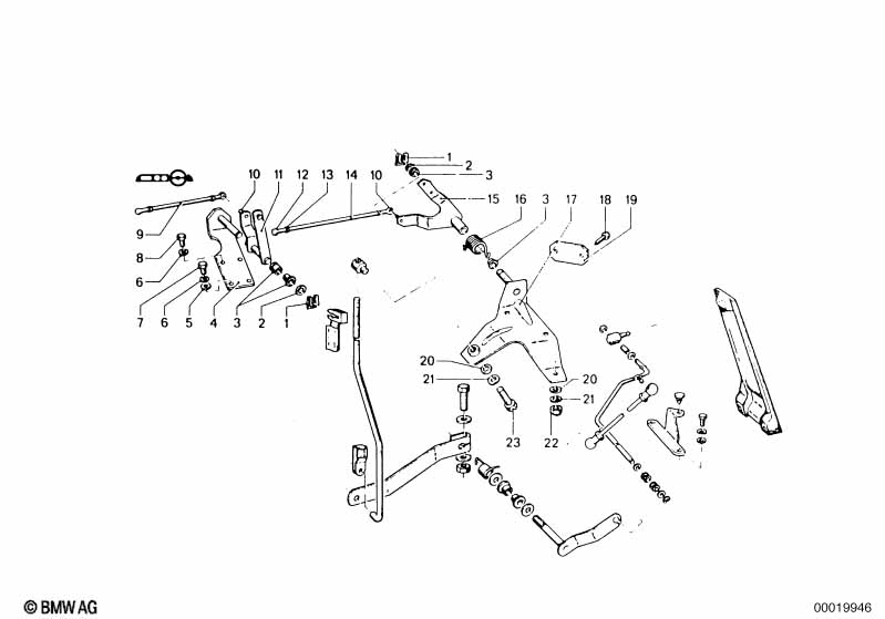 Привод педали акселератора/рычаги и тяги