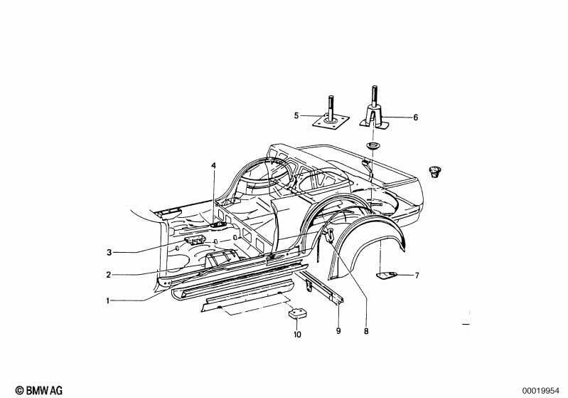 Нижние детали кузова