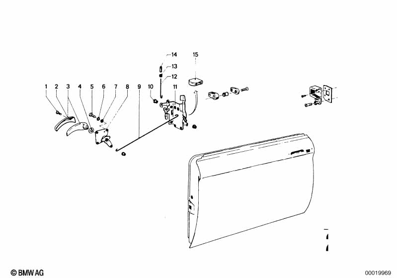 Привод двери/замок двери Пд
