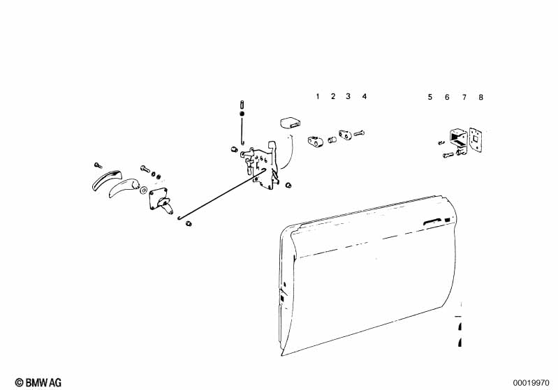 Привод двери/замок двери Пд