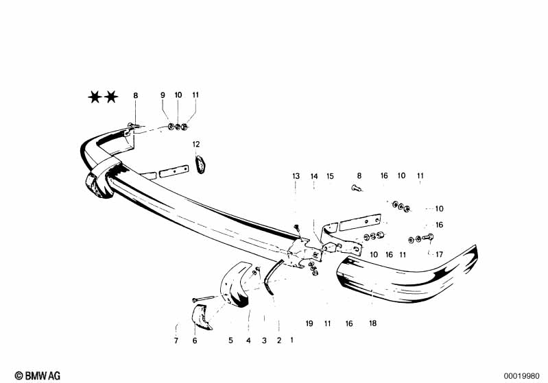 передний бампер