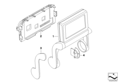Монитор в задней части салона
