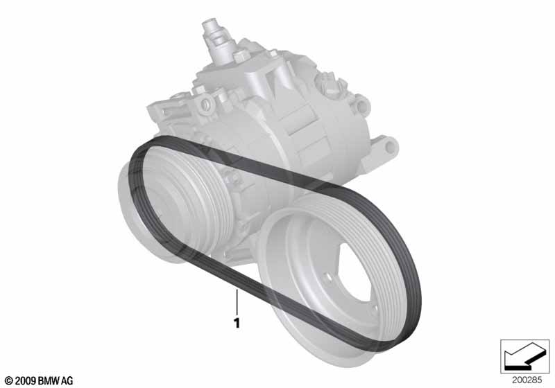 Ременный привод компрессора кондиц.