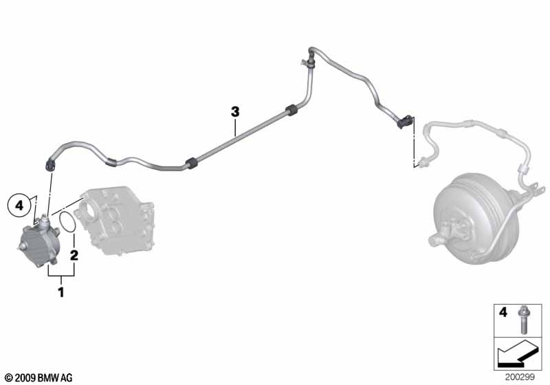 Вакуумный насос с трубопроводом