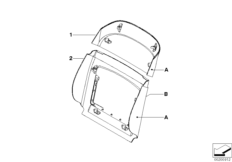Инд.задн.панель сиденья пов.комф.кожа