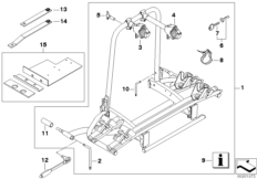 Ввертный задний кронштейн