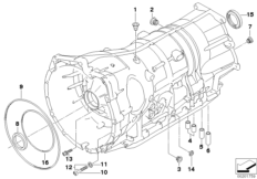 GA6HP26Z картер доп.элементы-полн.привод