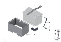 Крепление батареи и дополнит. элементы