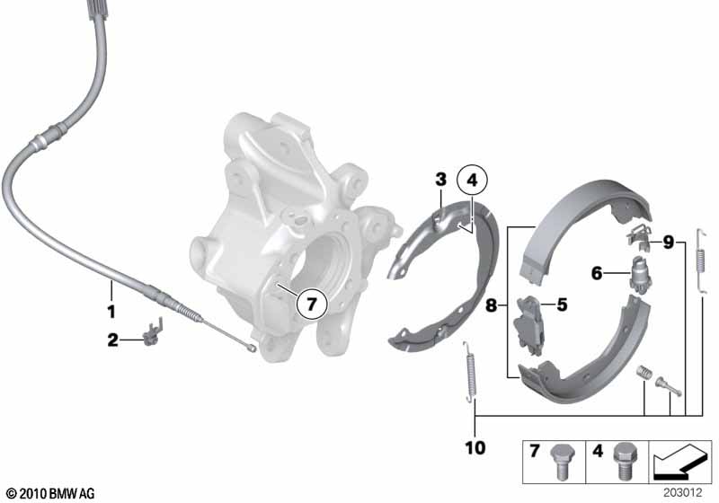 Стояночный тормоз/тормозные колодки
