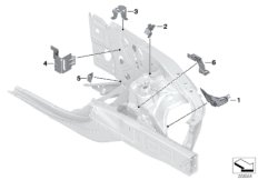 Кронштейн передка Л