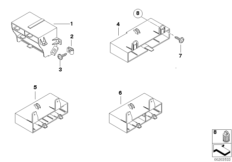 Кронштейн ЭБУ и модулей кузова