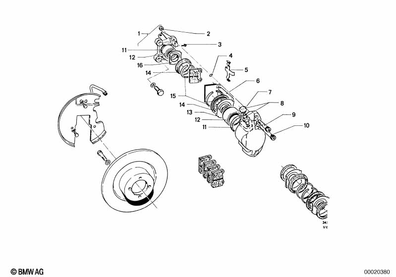 Тормозной механизм переднего колеса
