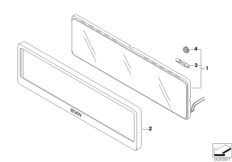 Держатель ном. знака самосветящийся