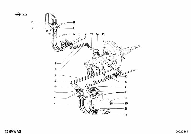 Трубопровод тормозного привода Пд