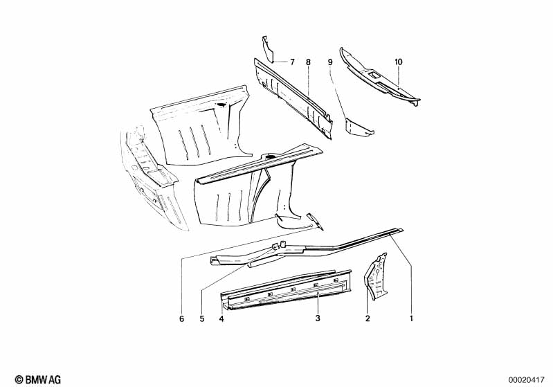 детали передка кузова