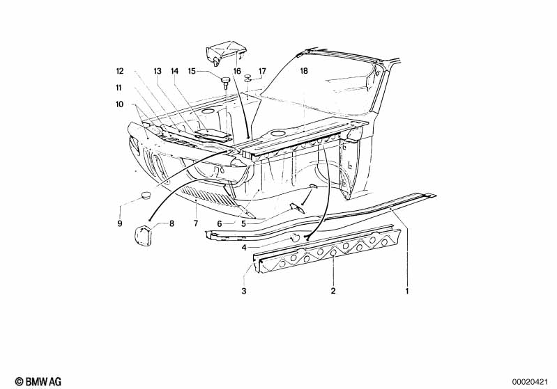 детали передка кузова