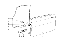 Дверь Пд, петли/ограничитель двери