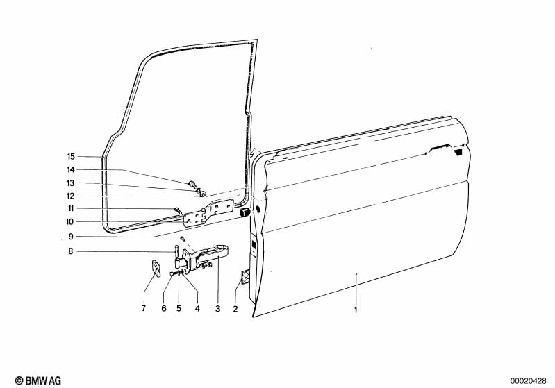 Дверь Пд, петли/ограничитель двери