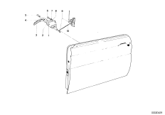 Дверь Пд, петли/ограничитель двери