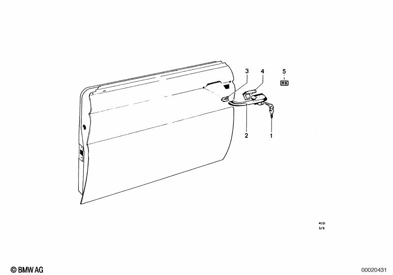 Дверь Пд, петли/ограничитель двери