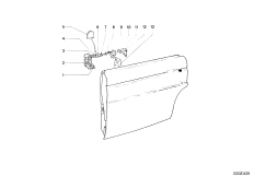 Задняя дверь - петля/ограничитель двери