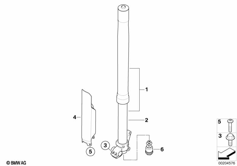 Телескопическая вилка