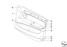 Обшивка двери,полн.кож.отделка Indi. Пд