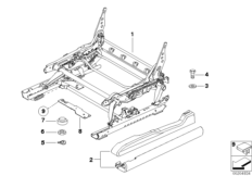 Сиденье Пд направ.сиден.с мех.прив./дет.
